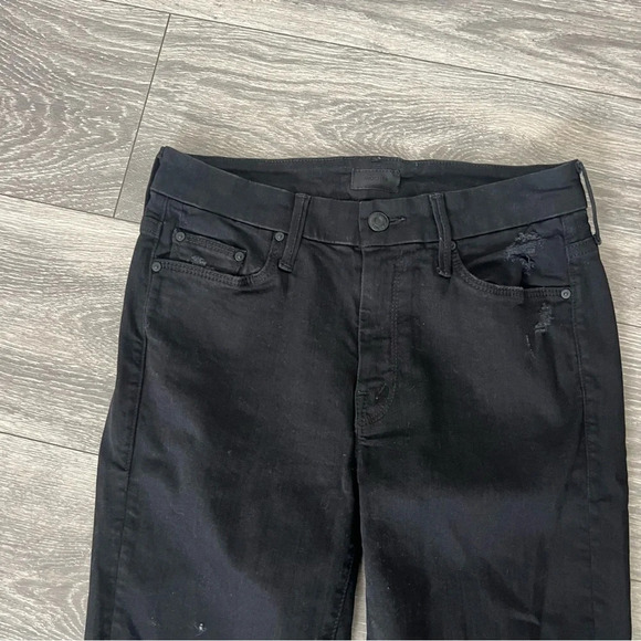 Mother The looker frayed ankle black jeans - Picture 3 of 6